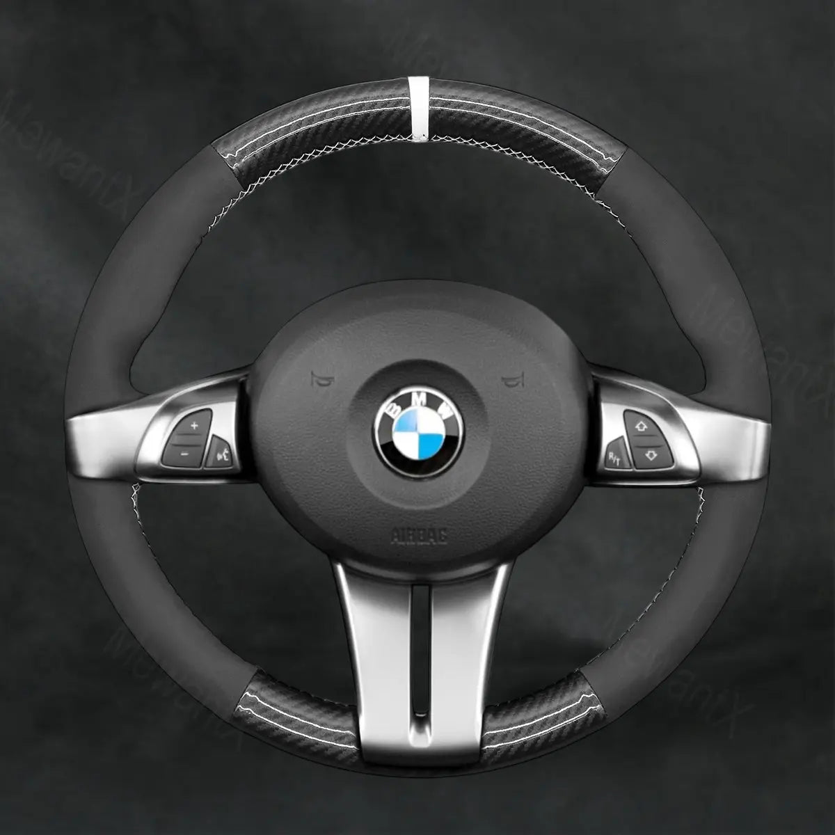 Steering Wheel Cover For BMW Z4 E85 Roadster Z4 E86 Coupe 2003 - 2008 - Mewantx