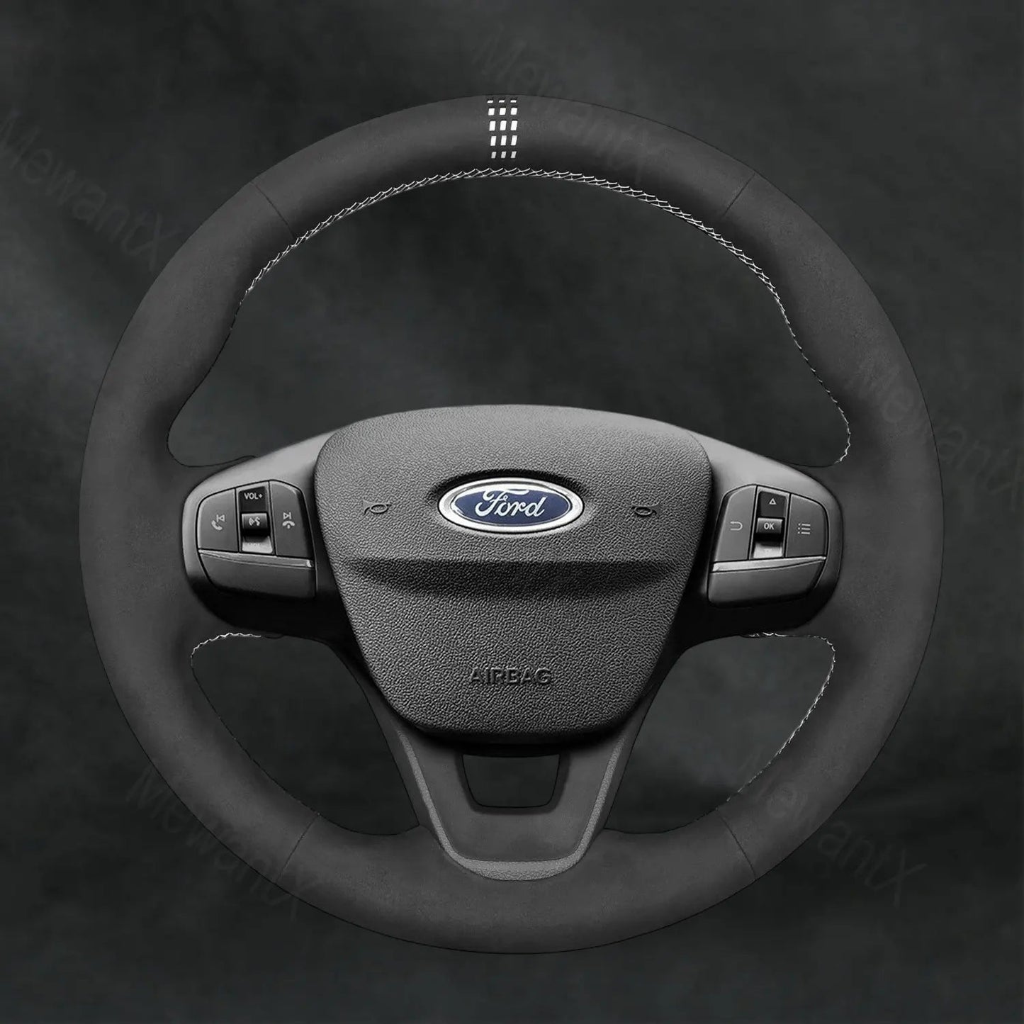 Steering Wheel Cover For Ford Fiesta MK8 2017 - 2023 - Mewantx