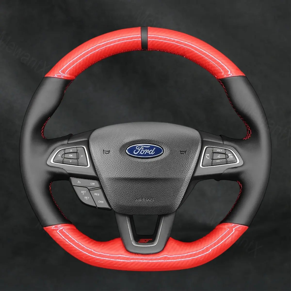 Steering Wheel Cover For Ford Puma ST - Line Fiesta ST - Line ST 2018 - 2025 - Mewantx