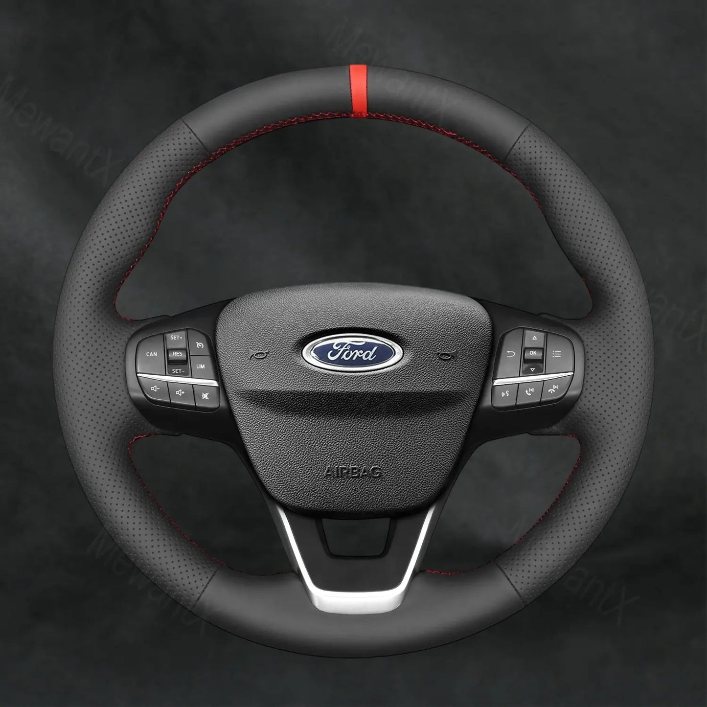 Steering Wheel Cover For Ford Transit Courier Custom E - Transit 2018 - 2025 - Mewantx