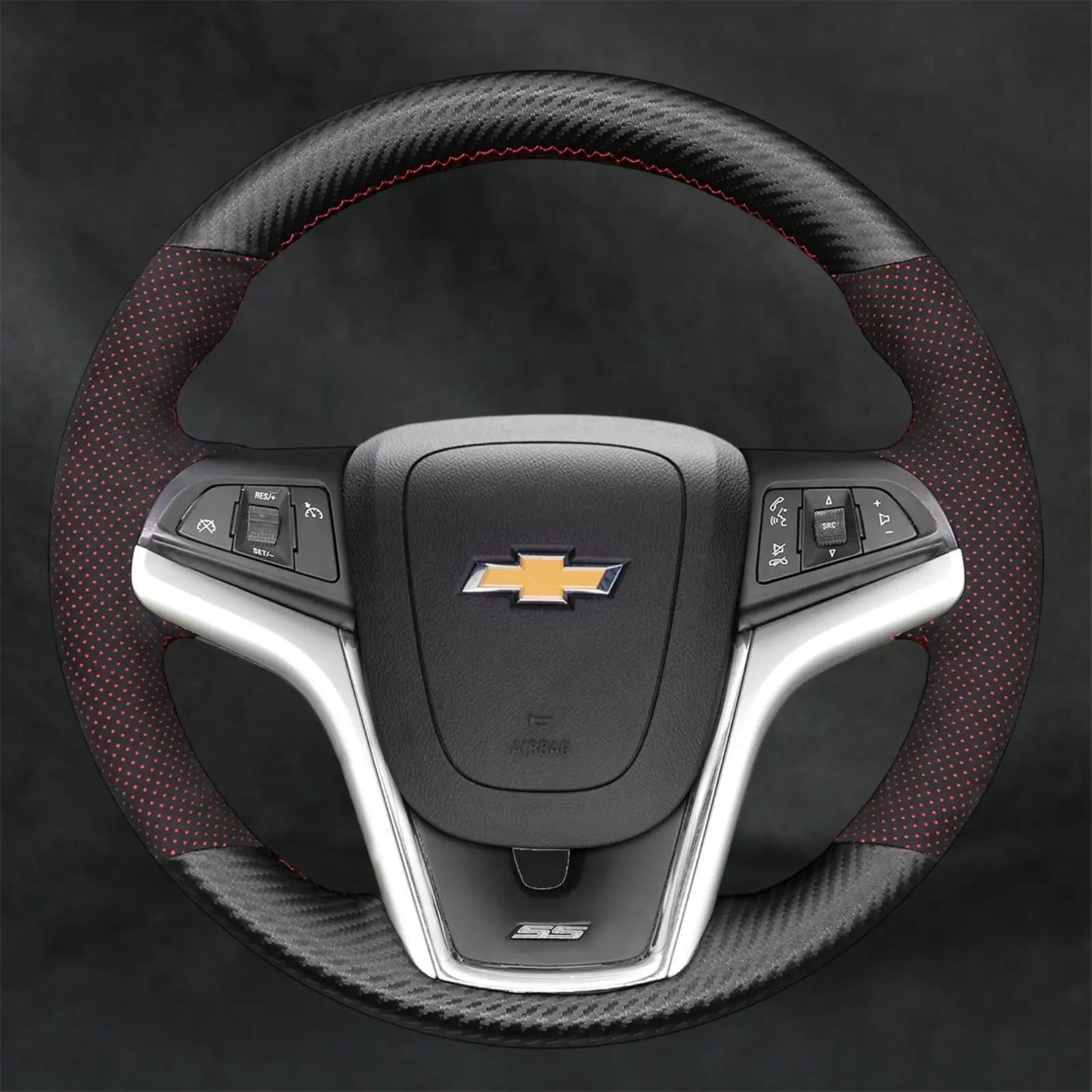Steering Wheel Cover for Chevrolet Chevy Camaro 2012 - 2015 - Mewantx