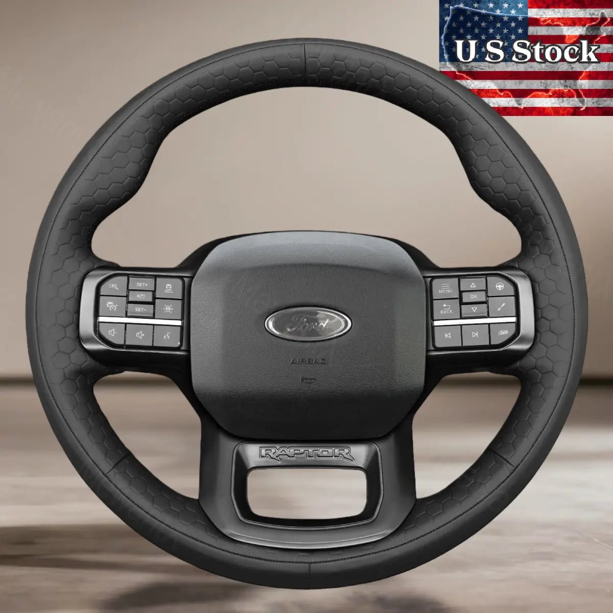 Steering Wheel Cover For Ford F - 150 F150 Raptor 2021 - 2025—US STOCK - Mewantx