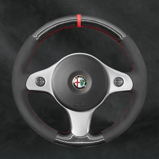 Steering Wheel Cover for Alfa Romeo Brera 2006 - 2011 Type A - Mewantx