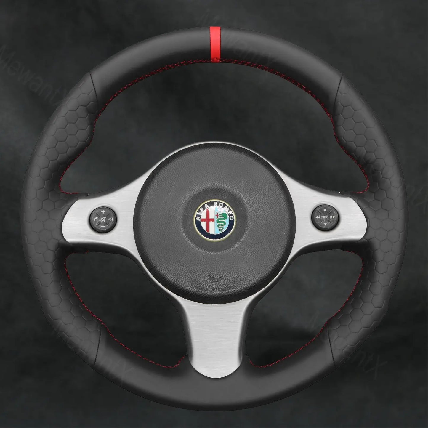 Steering Wheel Cover for Alfa Romeo Brera 2006 - 2011 Type B - Mewantx
