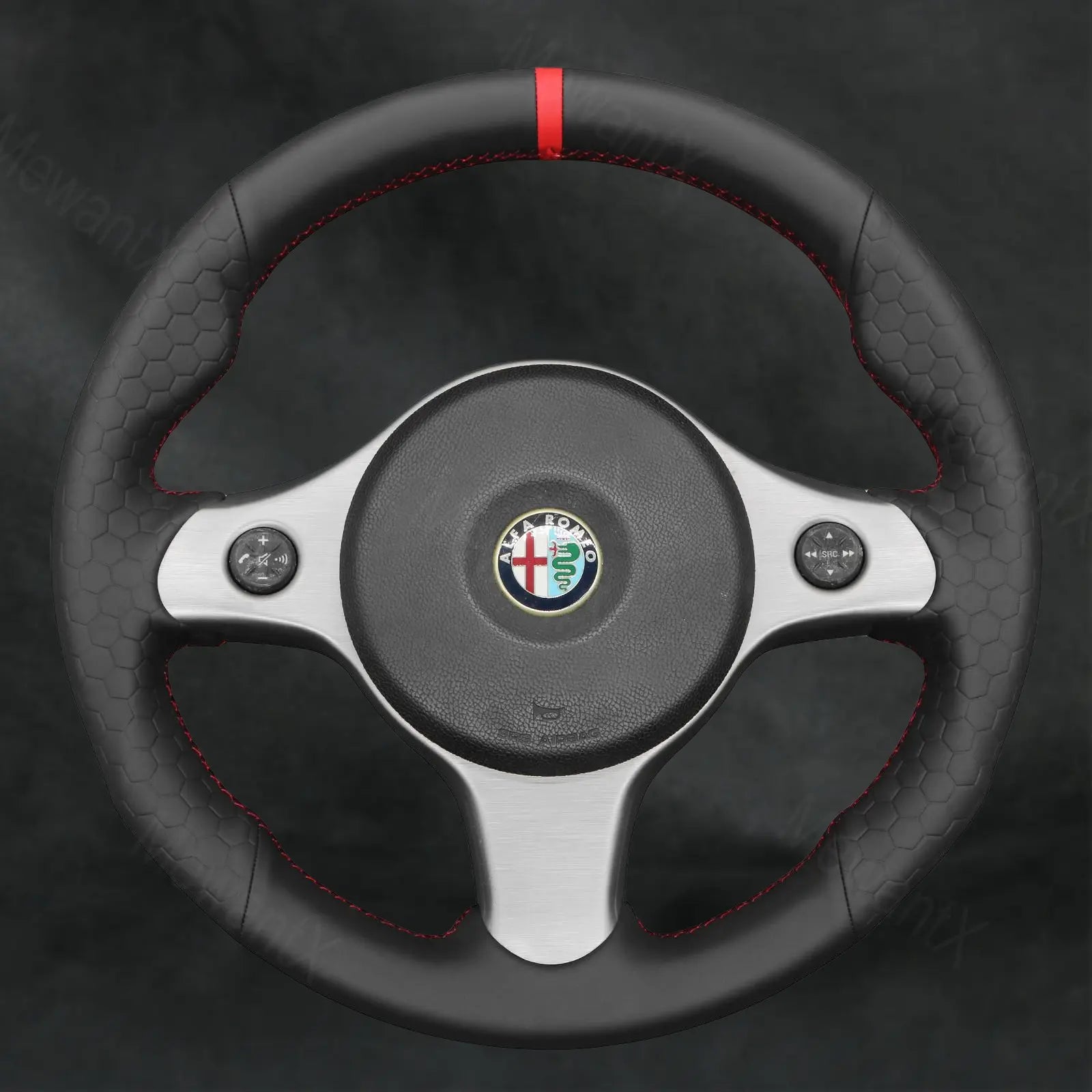 Steering Wheel Cover for Alfa Romeo Brera 2006 - 2011 Type B - Mewantx