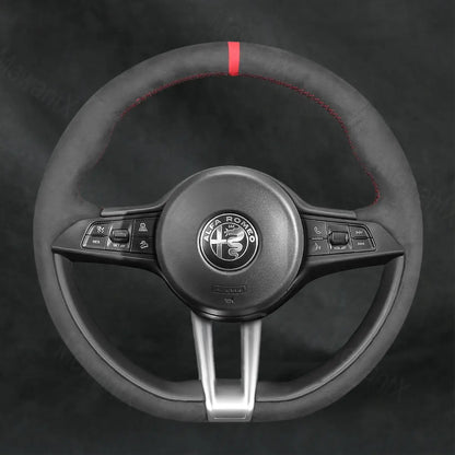 Steering Wheel Cover for Alfa Romeo Giulia Quadrifoglio 2016 - 2020 - Mewantx