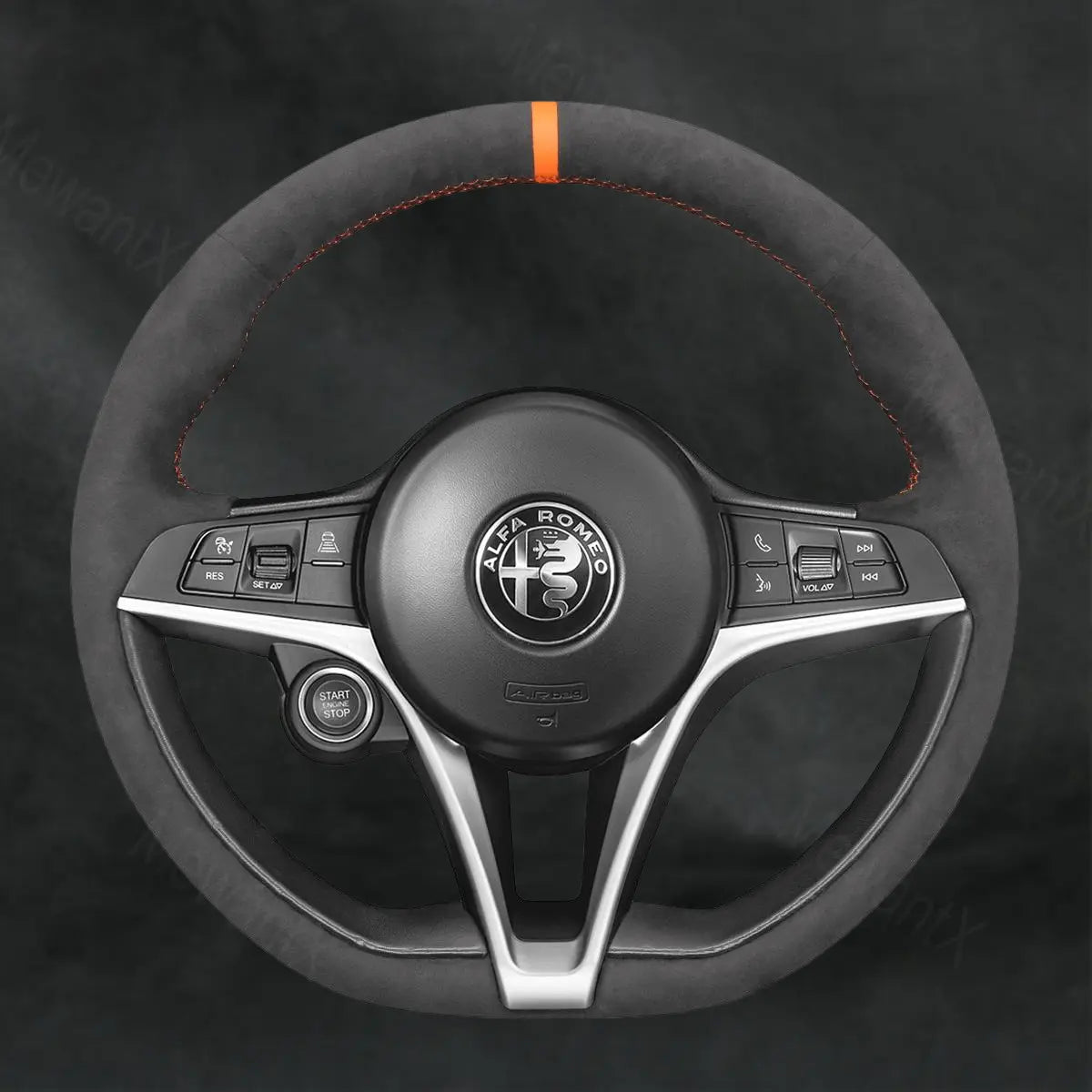 Steering Wheel Cover for Alfa Romeo Stelvio 2017 - 2020 - Mewantx