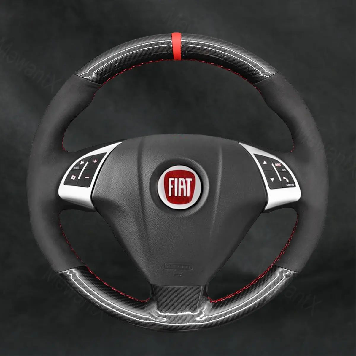 Steering Wheel Cover for Fiat Bravo 2007 - 2019 - Mewantx