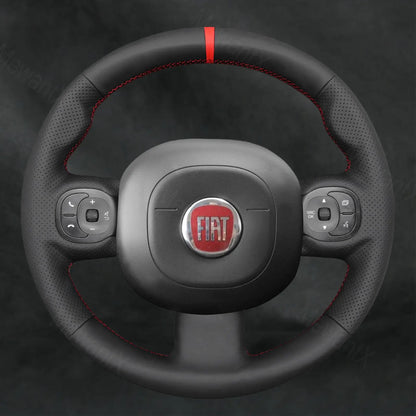 Steering Wheel Cover for Fiat Panda 2012 - 2024 with bulge - Mewantx
