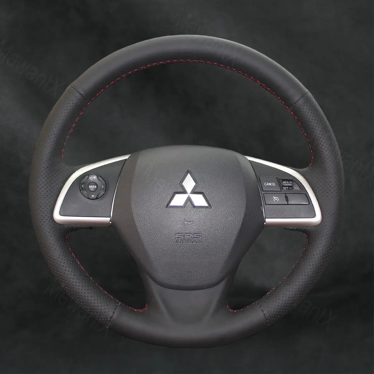 Steering Wheel Cover for Mitsubishi L200 2015 - 2017 with Muti - function Button - Mewantx