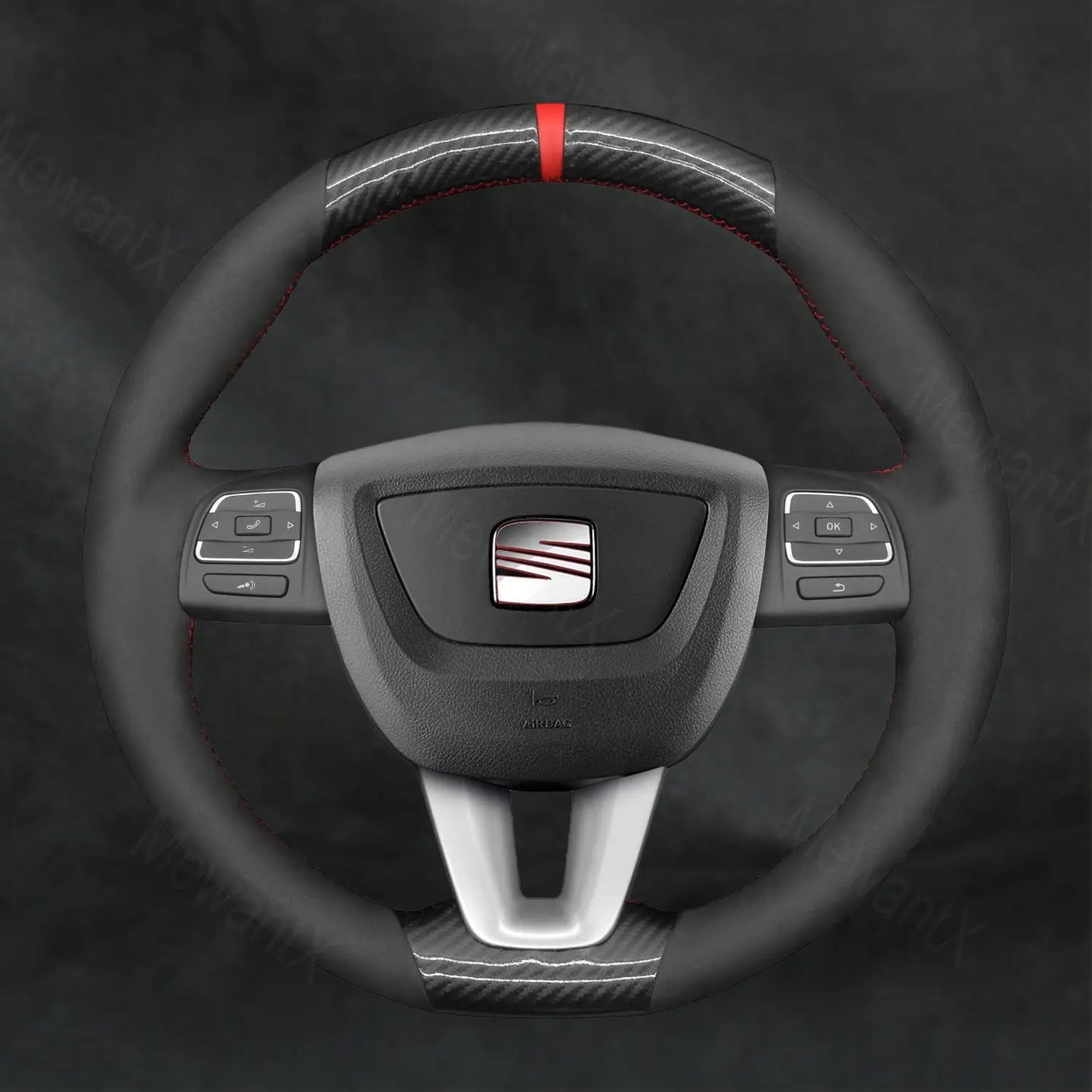 Steering Wheel Cover for Seat Alhambra 2009 - 2012 - Mewantx