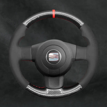 Steering Wheel Cover for Seat Ibiza FR 6L 2005 - 2009 - Mewantx