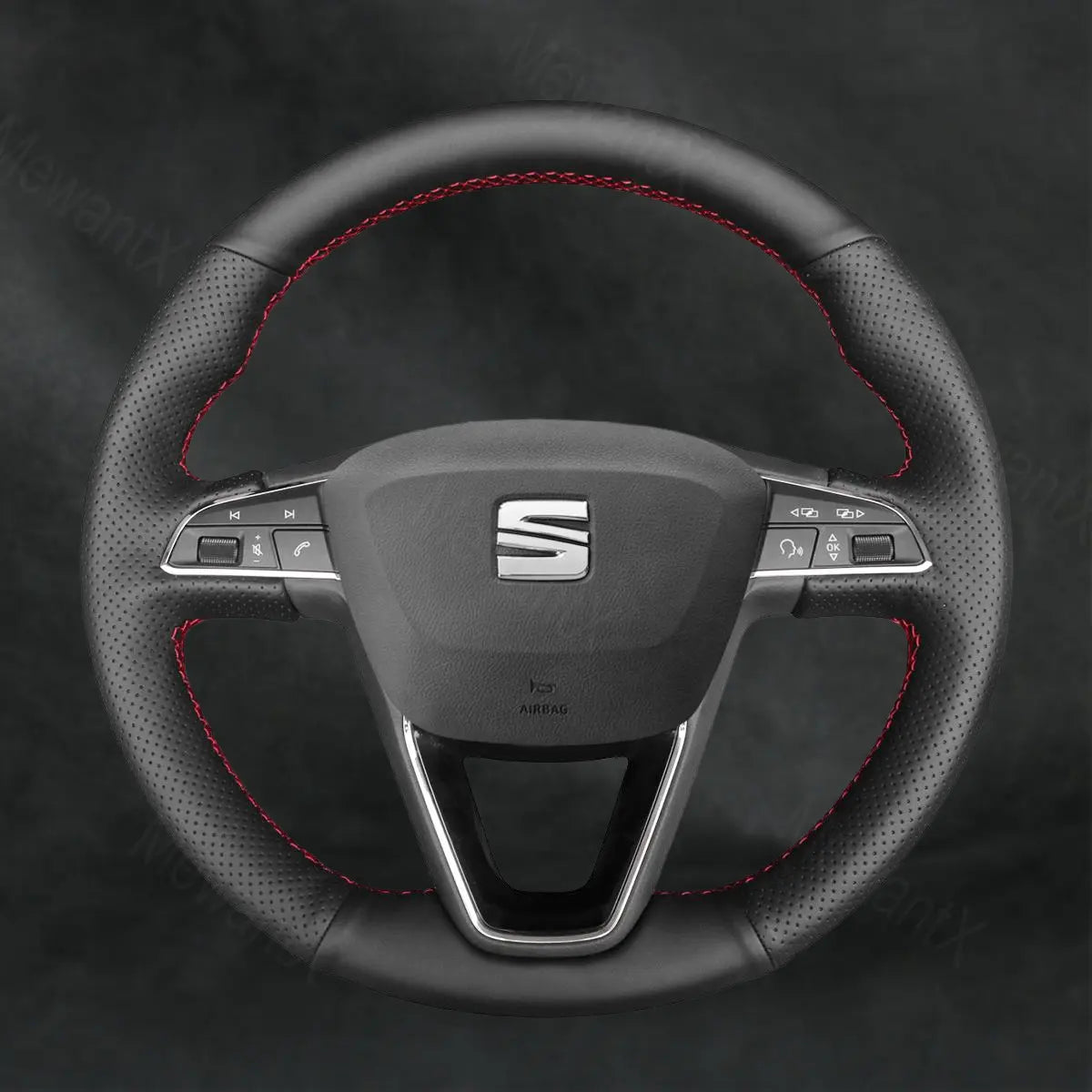 Steering Wheel Cover for Seat Leon 5F 2013 - 2020 - Mewantx