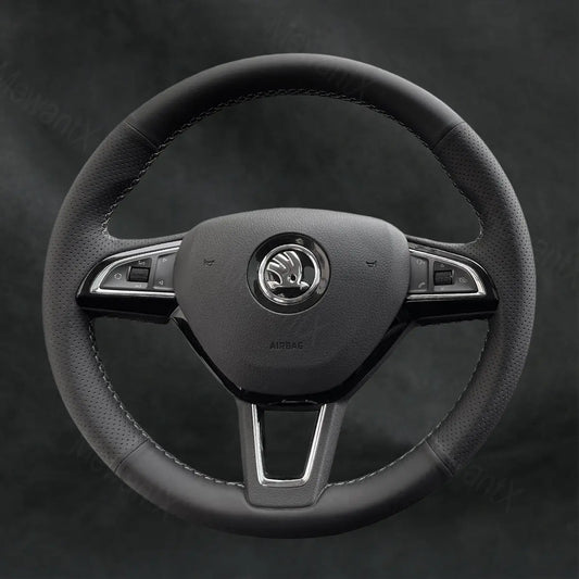 Steering Wheel Cover for Skoda Fabia 2013 - 2019 Type A - Mewantx