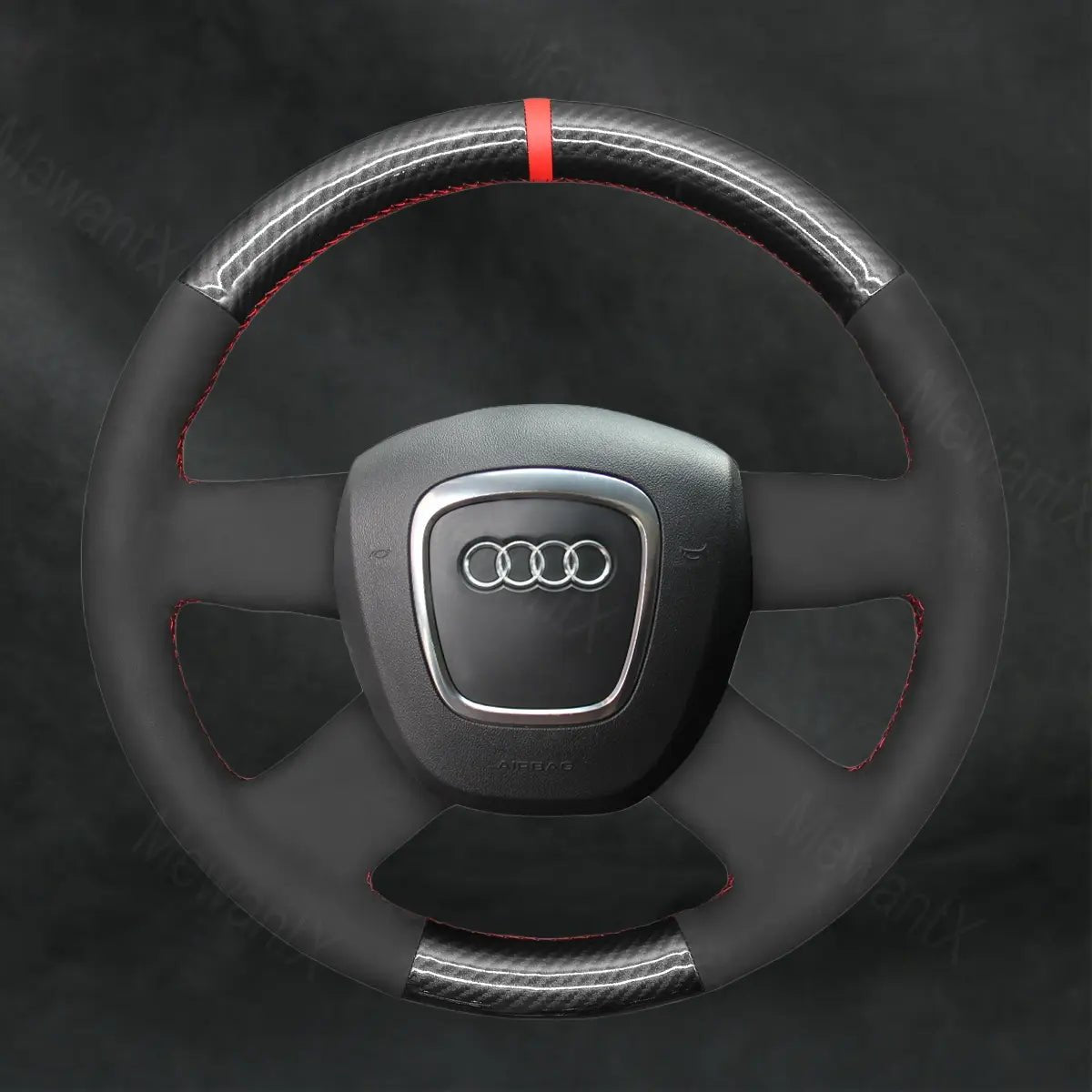 Steering Wheel Cover For Audi A4 B8 2005 - 2012 - Mewantx