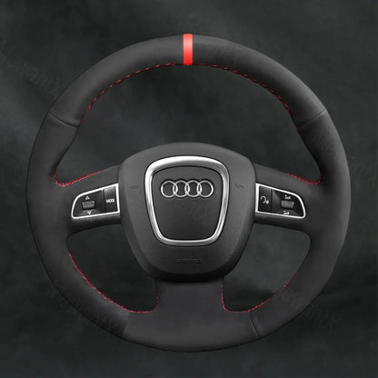 Steering Wheel Cover For Audi A4 B8 RS 4 S4 2005 - 2012 - Mewantx