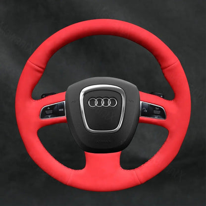 Steering Wheel Cover For Audi A4 B8 RS 4 S4 2005 - 2012 - Mewantx