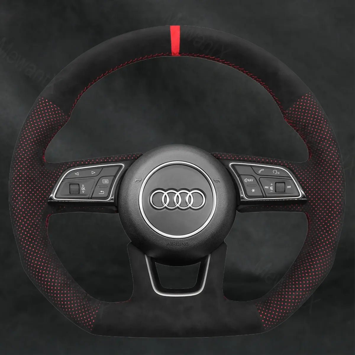 Steering Wheel Cover For Audi A5 8W6 S5 8W6 2016 - 2022 - Mewantx