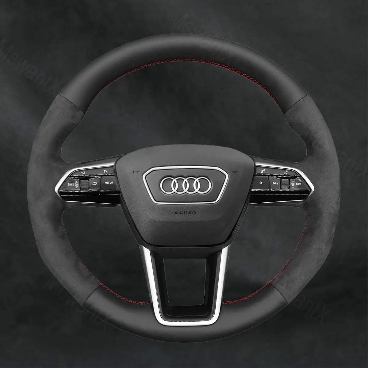 Steering Wheel Cover For Audi A6 Avant Allroad S6 RS 6 C84K 2018 - 2022 - Mewantx