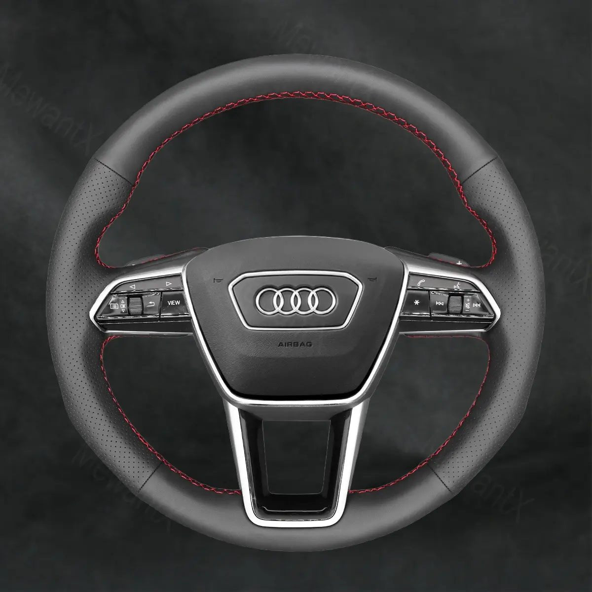 Steering Wheel Cover For Audi A6 Avant Allroad S6 RS 6 C84K 2018 - 2022 - Mewantx