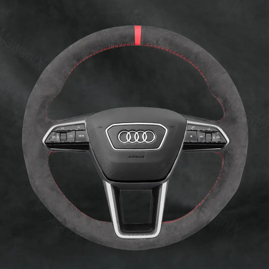 Steering Wheel Cover For Audi A7 S7 RS 7 4K8 2018 - 2022 - Mewantx