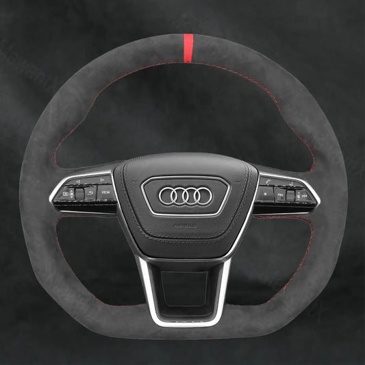 Steering Wheel Cover For Audi A7 S7 RS 7 4K8 2018 - 2022 - Mewantx