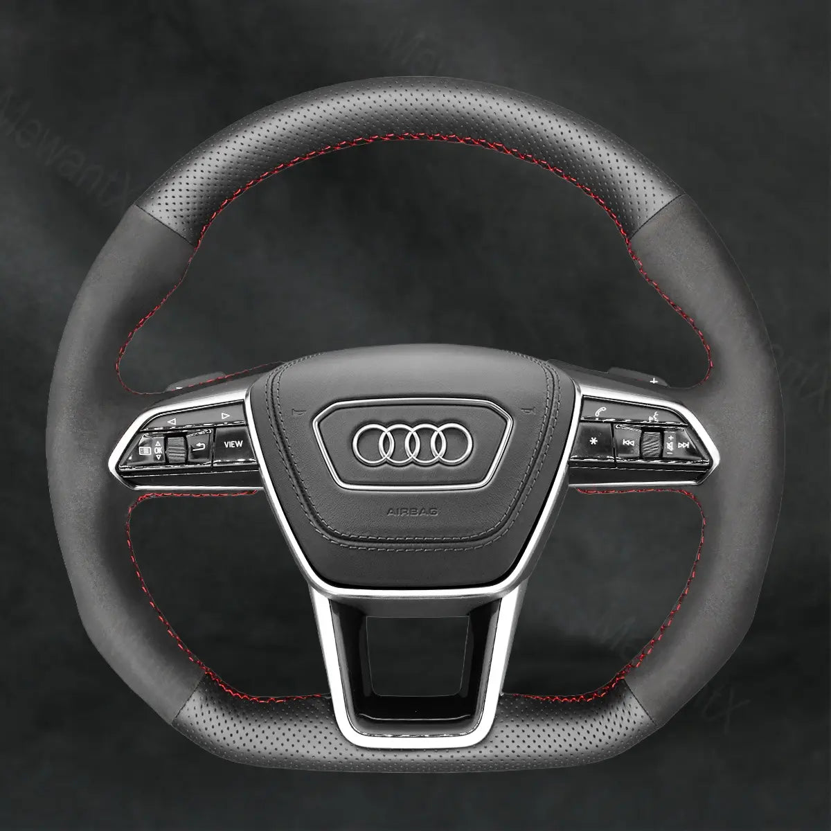 Steering Wheel Cover For Audi A7 S7 RS 7 4K8 2018 - 2022 - Mewantx