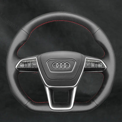Steering Wheel Cover For Audi A7 S7 RS 7 4K8 2018 - 2022 - Mewantx