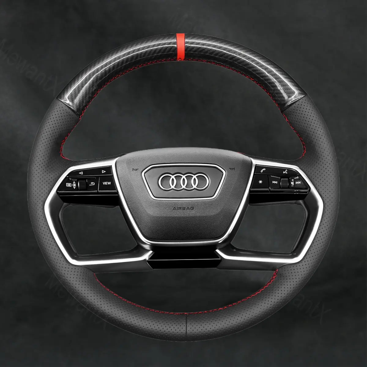 Steering Wheel Cover For Audi A8 A8L S8 ETRON 2019-2023