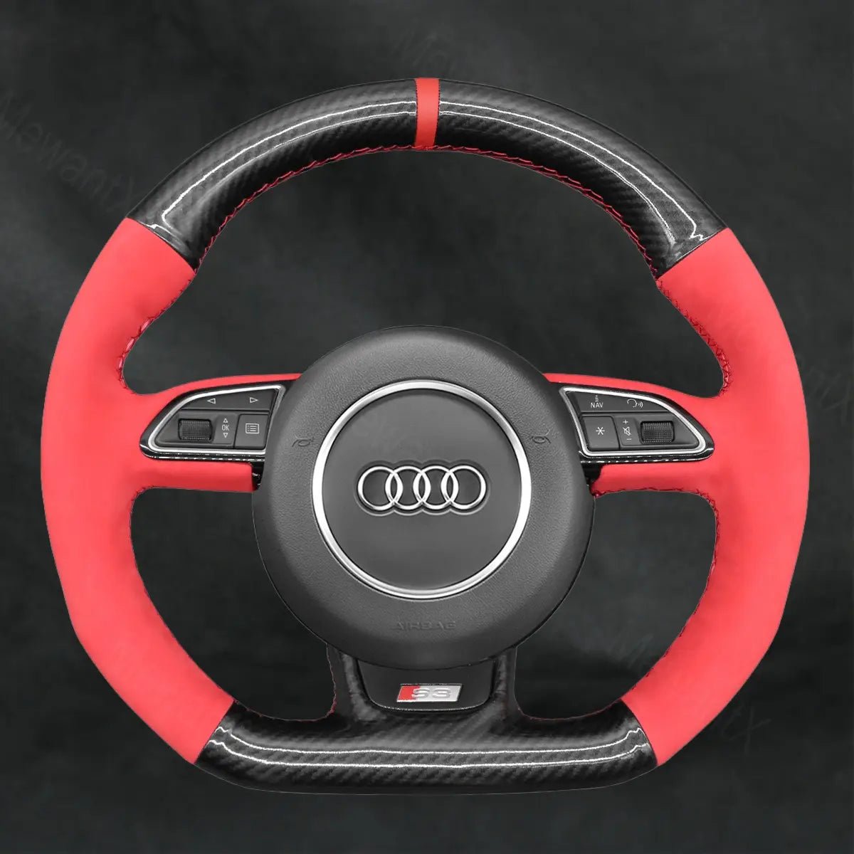 Steering Wheel Cover For Audi S4 2013 - 2016 - Mewantx