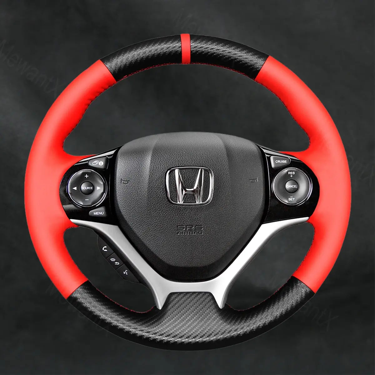 Steering Wheel Cover For For Honda Civic 9 2012 - 2017 - Mewantx