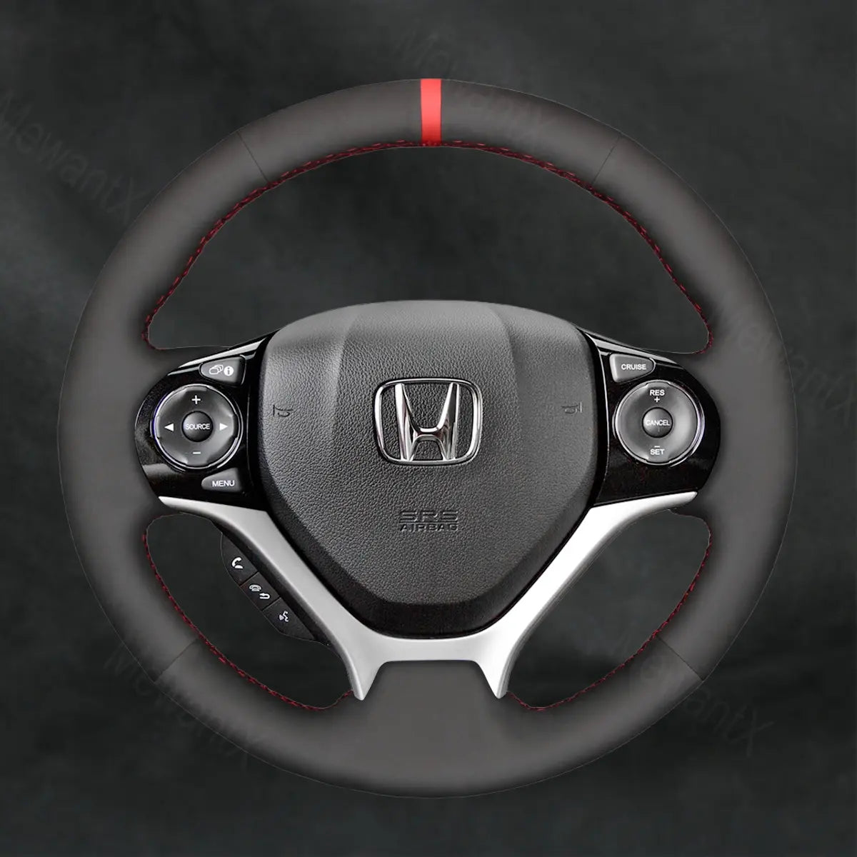 Steering Wheel Cover For For Honda Civic 9 2012 - 2017 - Mewantx