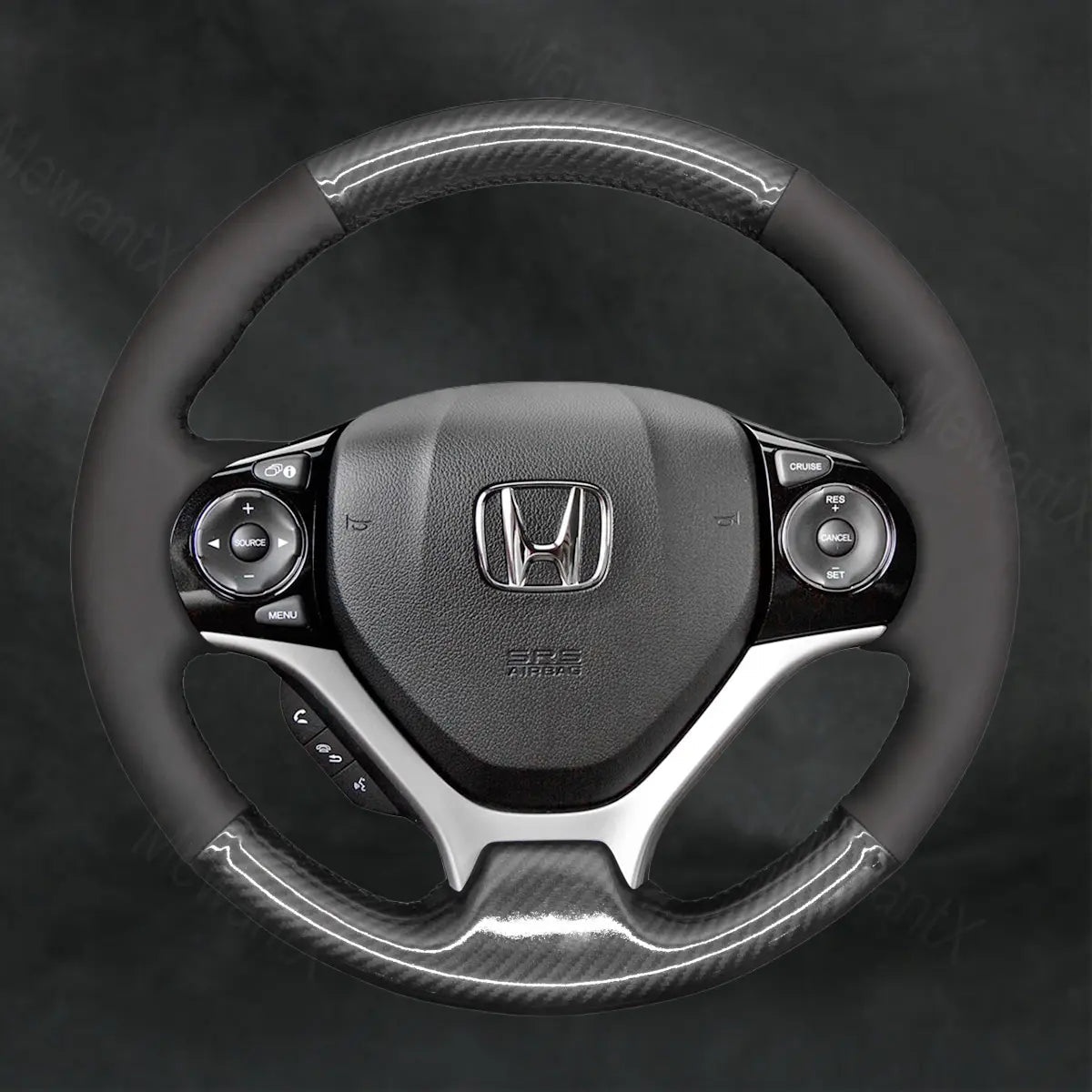 Steering Wheel Cover For For Honda Civic 9 2012 - 2017 - Mewantx