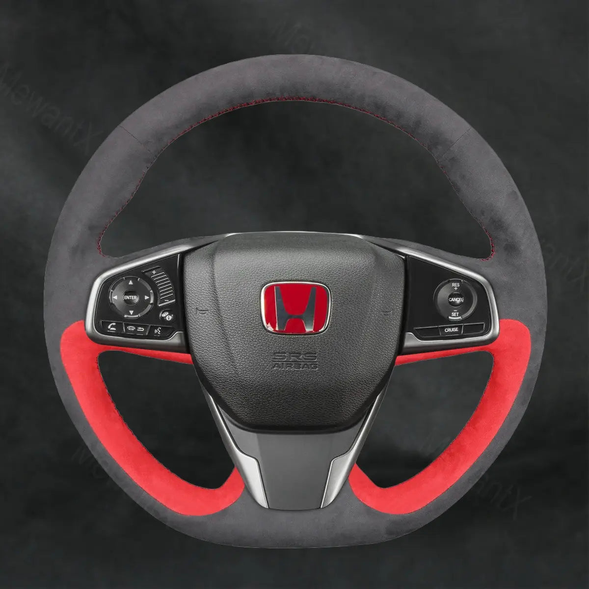 Steering Wheel Cover For For Honda Civic Type R 2017 - 2021 - Mewantx
