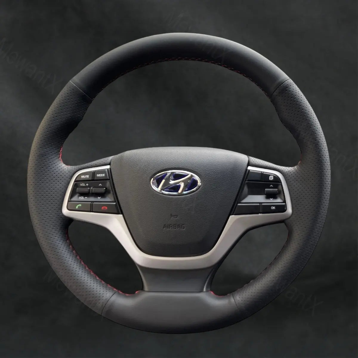 Steering Wheel Cover For Hyundai Elantra VI 2015 - 2018 - Mewantx