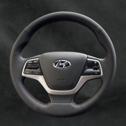 Steering Wheel Cover For Hyundai Elantra VI 2015 - 2018 - Mewantx