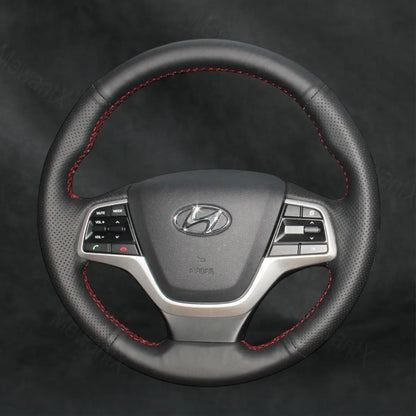 Steering Wheel Cover For Hyundai Elantra VI 2015 - 2018 - Mewantx