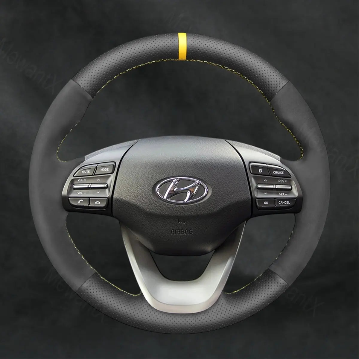 Steering Wheel Cover For Hyundai Kona 2017 - 2023 - Mewantx