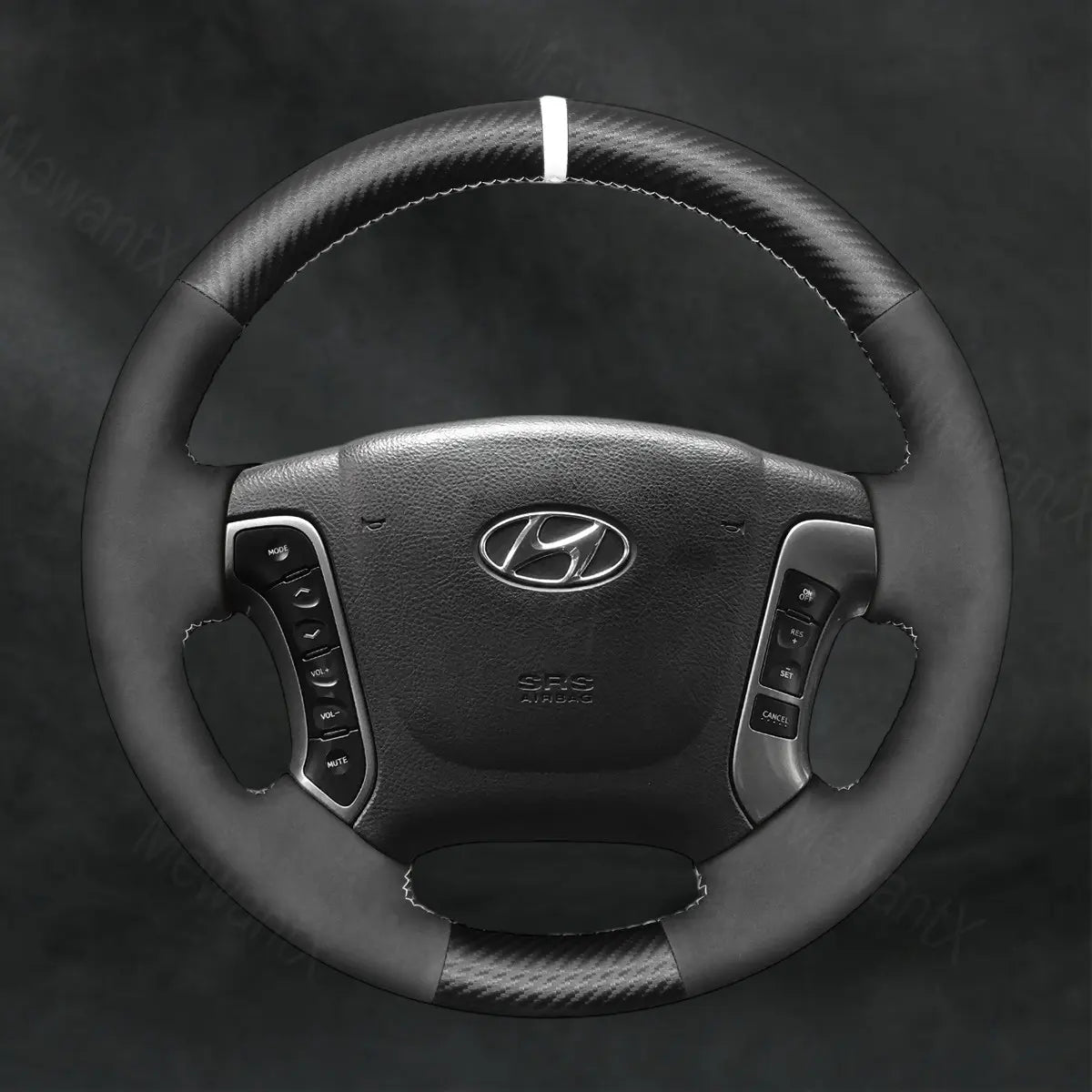 Steering Wheel Cover For Hyundai Santa Fe 2006 - 2012 - Mewantx