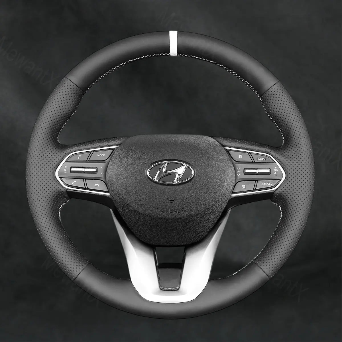 Steering Wheel Cover For Hyundai Santa Fe IV 2018 - 2023 - Mewantx