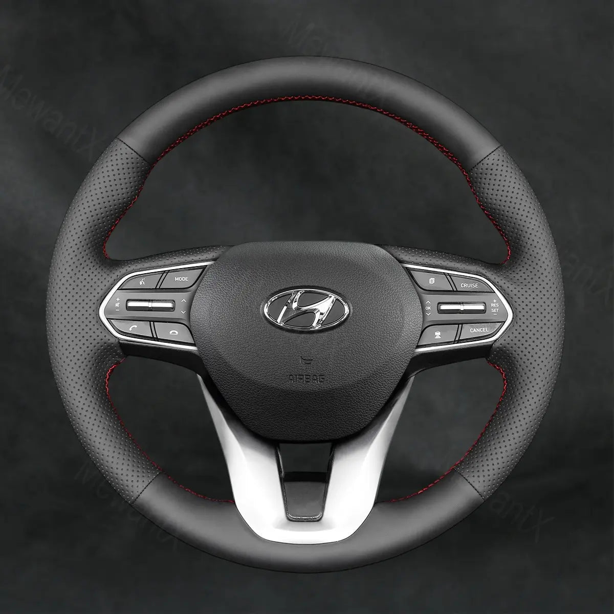 Steering Wheel Cover For Hyundai Santa Fe IV 2018 - 2023 - Mewantx