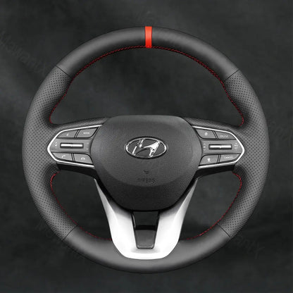 Steering Wheel Cover For Hyundai Santa Fe IV 2018 - 2023 - Mewantx