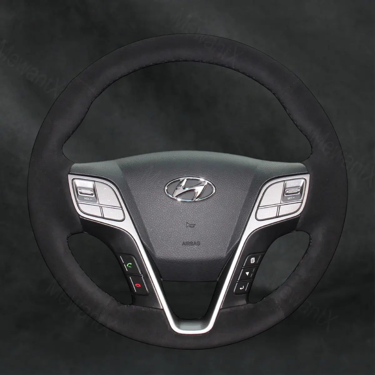 Steering Wheel Cover For Hyundai Santa Fe Sport 2012 - 2018 - Mewantx