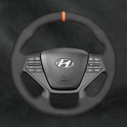 Steering Wheel Cover For Hyundai Sonata 4 - Spoke 2015 - 2019 - Mewantx