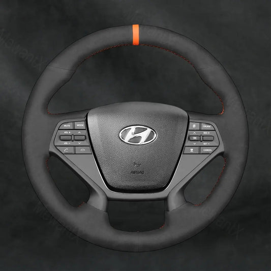 Steering Wheel Cover For Hyundai Sonata 4 - Spoke 2015 - 2019 - Mewantx