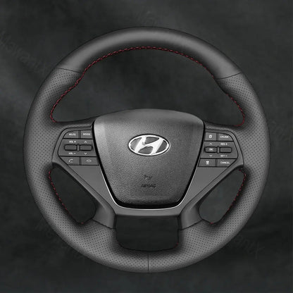 Steering Wheel Cover For Hyundai Sonata 4 - Spoke 2015 - 2019 - Mewantx