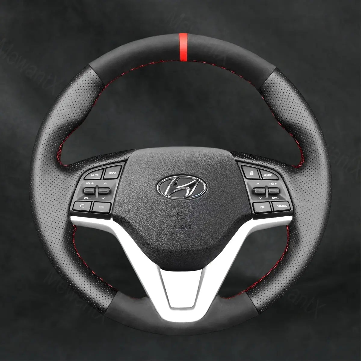 Steering Wheel Cover For Hyundai Tucson III 2015 - 2021 - Mewantx