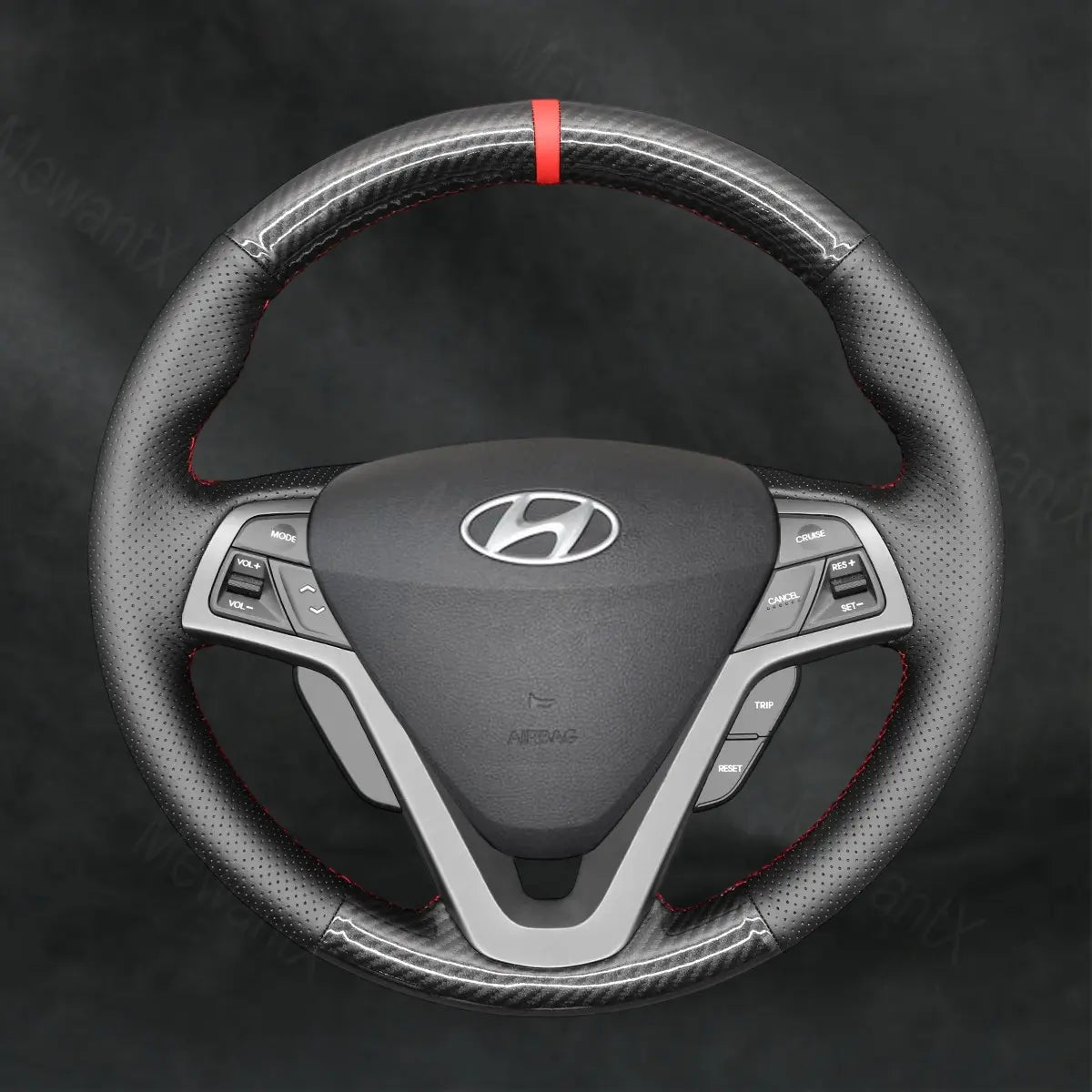 Steering Wheel Cover For Hyundai Veloster 2011 - 2017 - Mewantx