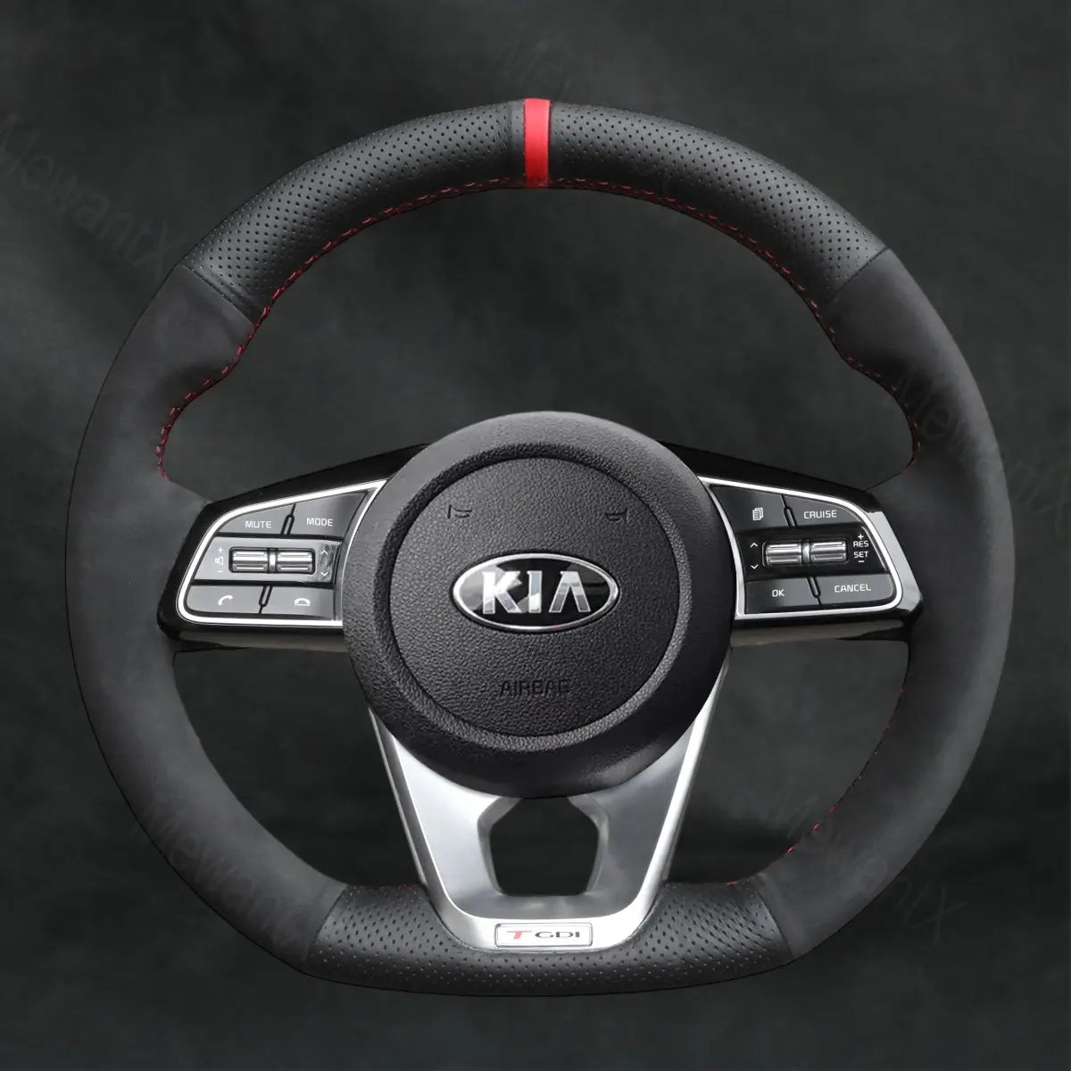 Steering Wheel Cover For Kia Forte GT GT - Line 2019 - 2022 - Mewantx