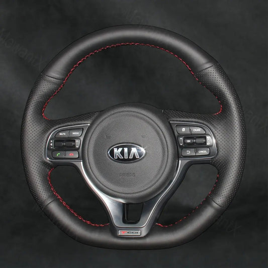 Steering Wheel Cover For Kia Optima 4 GT - Line 2015 - 2018 - Mewantx